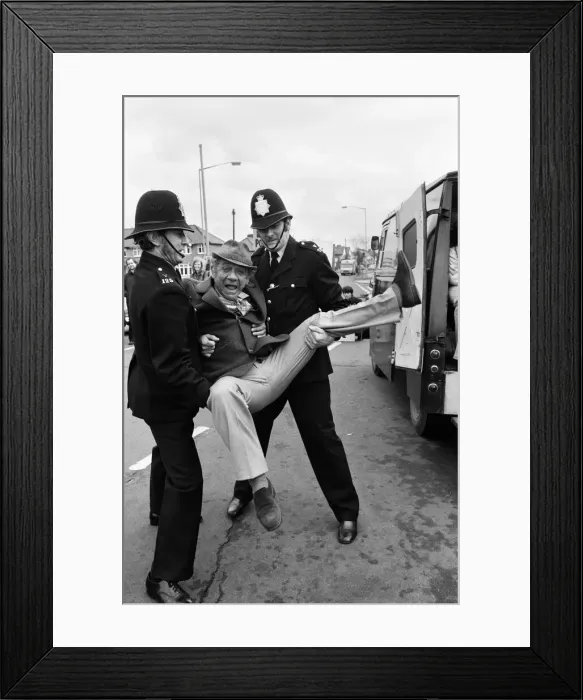 Framed Print : Filming of the episode A Rolls By Any other Name