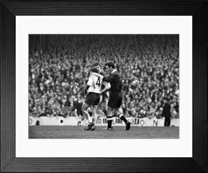 Framed Print : International football match at Ninian Park, Cardiff. Wales 0 v England 0 Framed Print : International football match at Ninian Park, Cardiff. Wales 0 v England 0