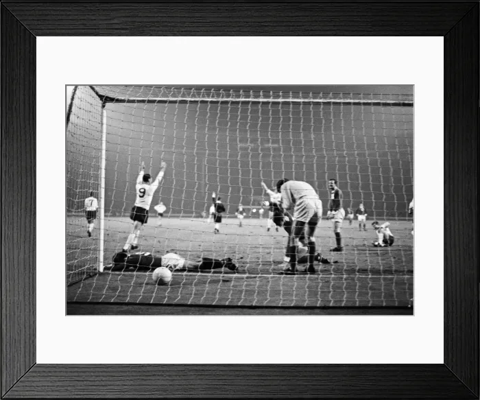 Framed Print : Home International Championship football match at Wembley Framed Print : Home International Championship football match at Wembley
