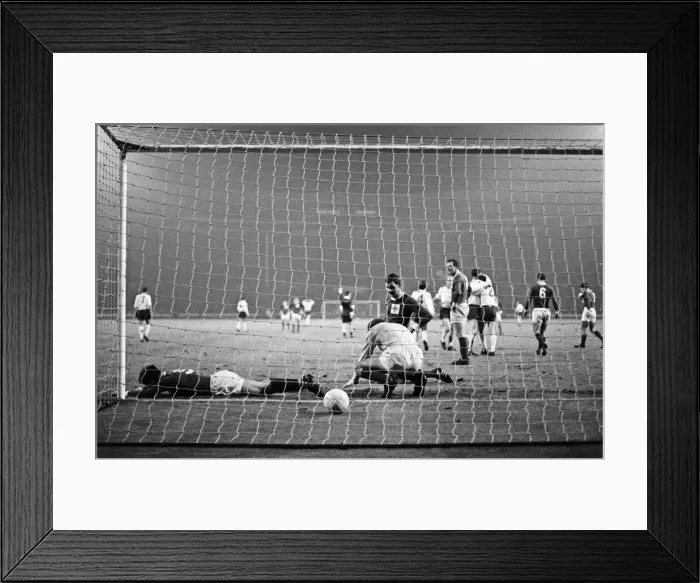 Framed Print : Home International Championship football match at Wembley Framed Print : Home International Championship football match at Wembley