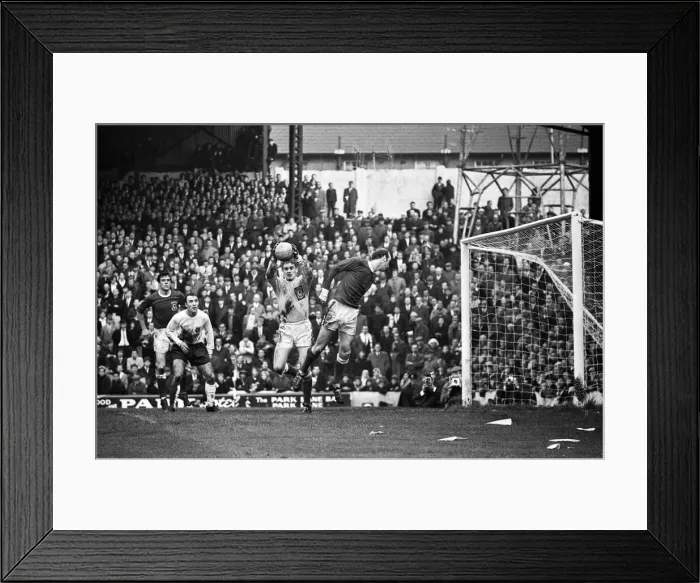 Framed Print : International football match at Ninian Park, Cardiff. Wales 0 v England 0 Framed Print : International football match at Ninian Park, Cardiff. Wales 0 v England 0