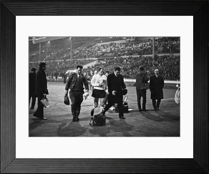 Framed Print : Home International Championship football match at Wembley Framed Print : Home International Championship football match at Wembley