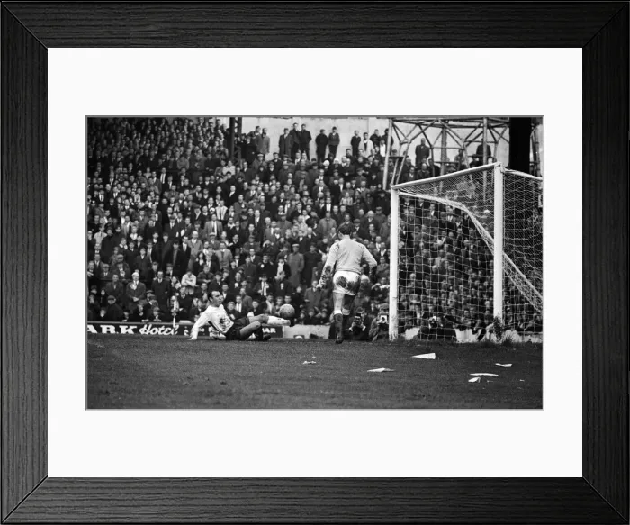 Framed Print : International football match at Ninian Park, Cardiff. Wales 0 v England 0 Framed Print : International football match at Ninian Park, Cardiff. Wales 0 v England 0