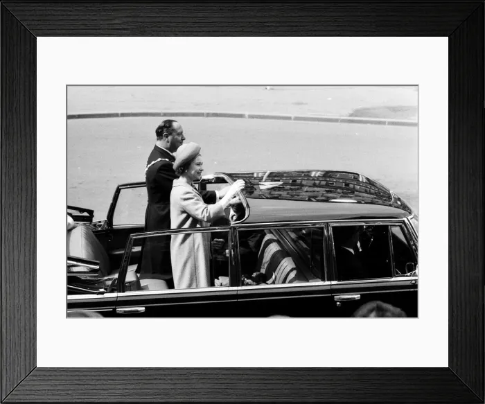 Framed Print : Queen Elizabeth II, during her visit to West Germany. Pictured in Cologne. 25th May 1965 Framed Print : Queen Elizabeth II, during her visit to West Germany. Pictured in Cologne. 25th May 1965