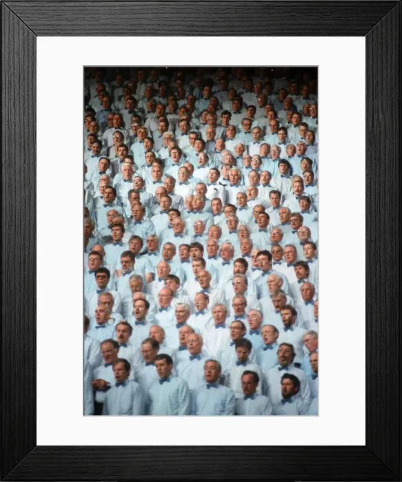 Framed Print : Cor World Choir concert at Cardiff Arms Park, 29th May 1993 Framed Print : Cor World Choir concert at Cardiff Arms Park, 29th May 1993