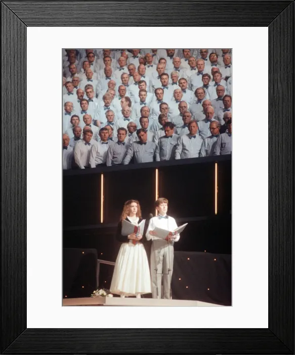 Framed Print : Cor World Choir concert at Cardiff Arms Park, 29th May 1993 Framed Print : Cor World Choir concert at Cardiff Arms Park, 29th May 1993