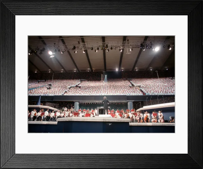 Framed Print : Cor World Choir concert at Cardiff Arms Park, 29th May 1993 Framed Print : Cor World Choir concert at Cardiff Arms Park, 29th May 1993