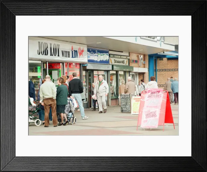 Framed Print : The Forum Shopping Centre, Segedunum Way, Wallsend, Tyne and Wear, 14th October 1996 Framed Print : The Forum Shopping Centre, Segedunum Way, Wallsend, Tyne and Wear, 14th October 1996