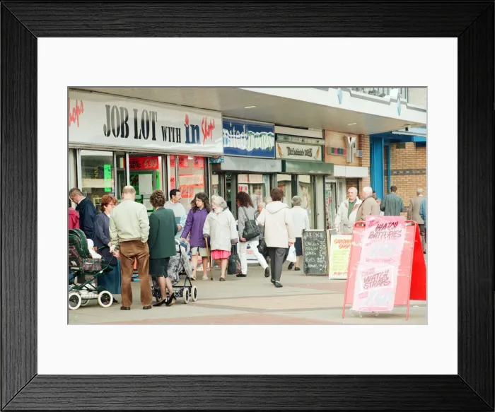 Framed Print : The Forum Shopping Centre, Segedunum Way, Wallsend, Tyne and Wear, 14th October 1996 Framed Print : The Forum Shopping Centre, Segedunum Way, Wallsend, Tyne and Wear, 14th October 1996