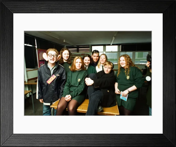 Framed Print : Mikey Graham, Shane Lynch and Ronan Keating, Boyzone pictured appearing on the Big Framed Print : Mikey Graham, Shane Lynch and Ronan Keating, Boyzone pictured appearing on the Big