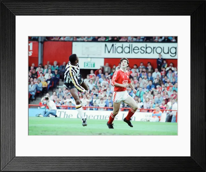 Framed Print : Middlesbrough 1-1 Notts County, League Division Two Play Off 1st Leg match at Ayresome Framed Print : Middlesbrough 1-1 Notts County, League Division Two Play Off 1st Leg match at Ayresome