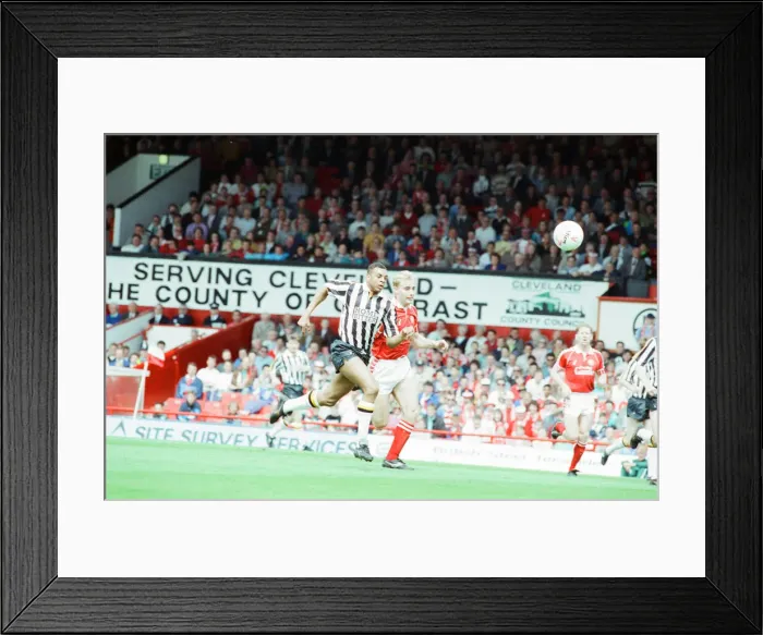 Framed Print : Middlesbrough 1-1 Notts County, League Division Two Play Off 1st Leg match at Ayresome Framed Print : Middlesbrough 1-1 Notts County, League Division Two Play Off 1st Leg match at Ayresome