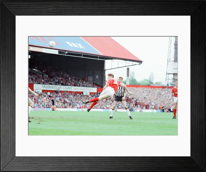 Framed Print : Middlesbrough 1-1 Notts County, League Division Two Play Off 1st Leg match at Ayresome Framed Print : Middlesbrough 1-1 Notts County, League Division Two Play Off 1st Leg match at Ayresome