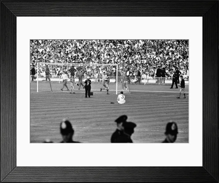 Framed Print : World Cup Quarter Final match at Wembley Stadium. England 1 v Argentina 0