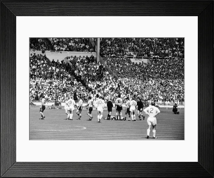 Framed Print : World Cup Quarter Final match at Wembley Stadium. England 1 v Argentina 0