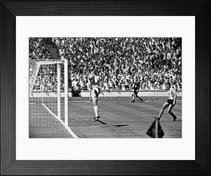 Framed Print : World Cup Quarter Final match at Wembley Stadium. England 1 v Argentina 0