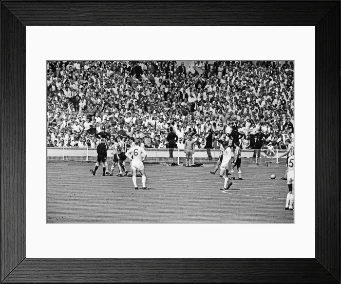 Framed Print : World Cup Quarter Final match at Wembley Stadium. England 1 v Argentina 0