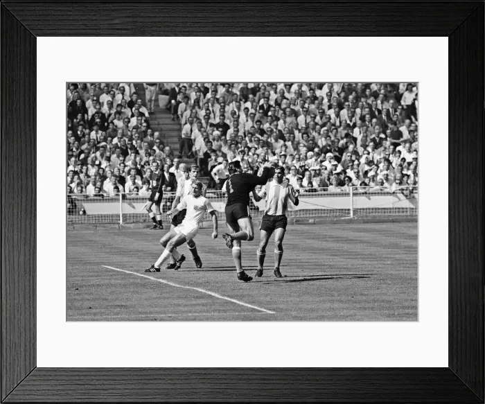 Framed Print : World Cup Quarter Final match at Wembley Stadium. England 1 v Argentina 0