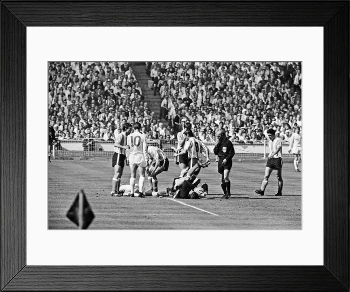 Framed Print : World Cup Quarter Final match at Wembley Stadium. England 1 v Argentina 0 Framed Print : World Cup Quarter Final match at Wembley Stadium. England 1 v Argentina 0