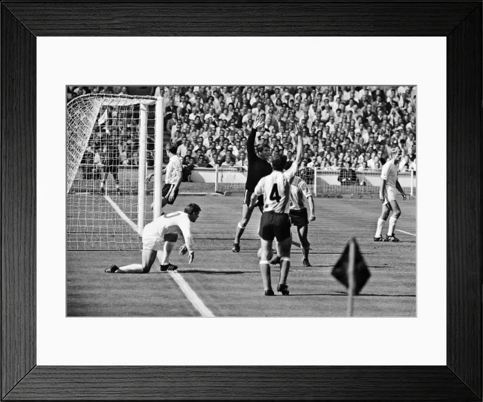 Framed Print : World Cup Quarter Final match at Wembley Stadium. England 1 v Argentina 0