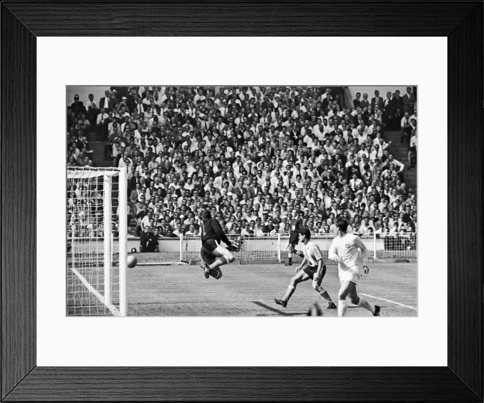 Framed Print : World Cup Quarter Final match at Wembley Stadium. England 1 v Argentina 0