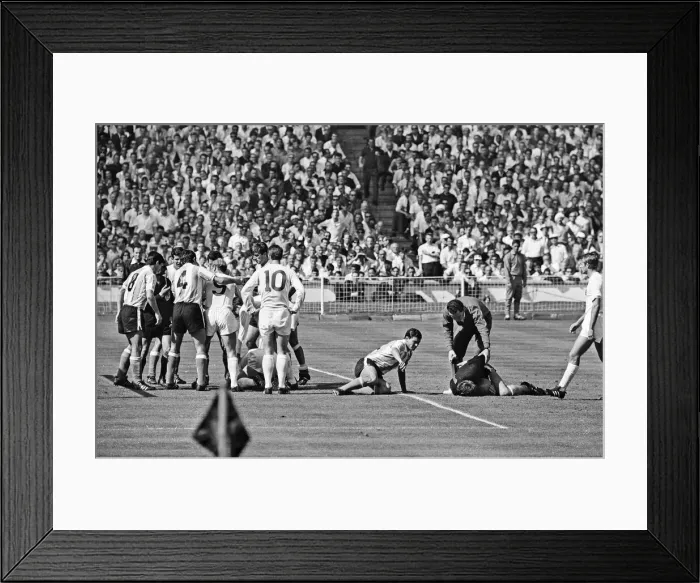 Framed Print : World Cup Quarter Final match at Wembley Stadium. England 1 v Argentina 0 Framed Print : World Cup Quarter Final match at Wembley Stadium. England 1 v Argentina 0