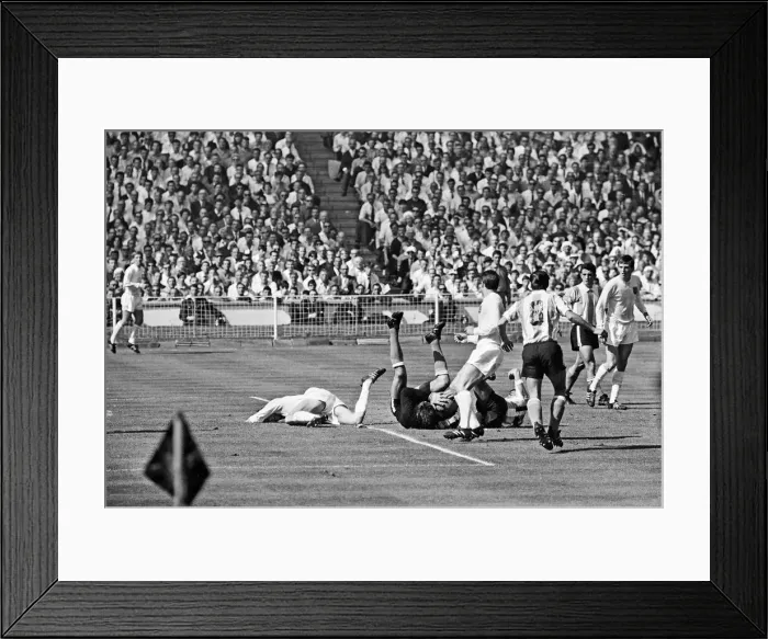 Framed Print : World Cup Quarter Final match at Wembley Stadium. England 1 v Argentina 0 Framed Print : World Cup Quarter Final match at Wembley Stadium. England 1 v Argentina 0