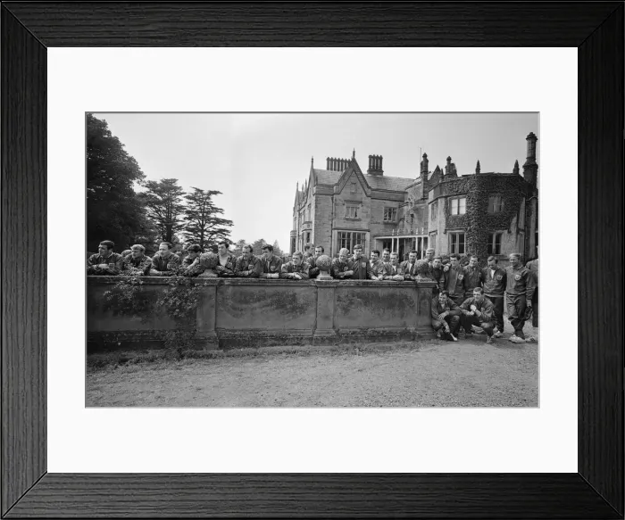 Framed Print : The England national team squad pose at Lilleshall before a training session in Framed Print : The England national team squad pose at Lilleshall before a training session in