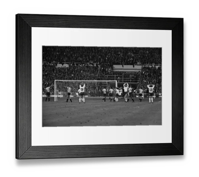 Framed Print : The opening match of the 1966 World Cup tournament between England