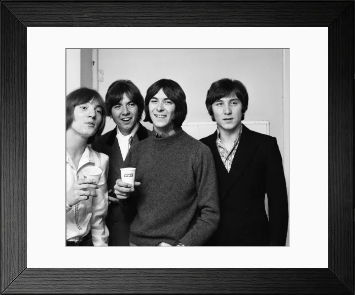 Framed Print : The Small Faces pop group at the BBC Television studios at Lime Grove including Ian Framed Print : The Small Faces pop group at the BBC Television studios at Lime Grove including Ian