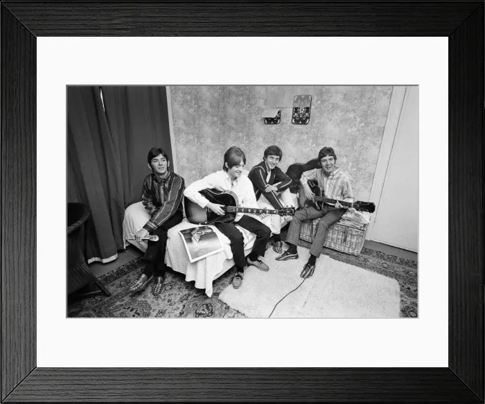 Framed Print : The Small Faces pop group pictured in a provincial hotel room as they watch their latest Framed Print : The Small Faces pop group pictured in a provincial hotel room as they watch their latest