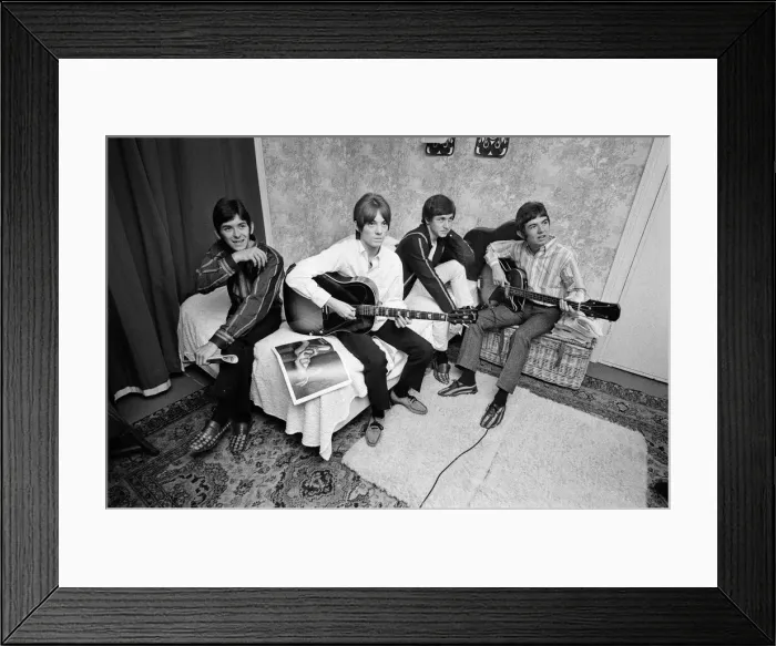 Framed Print : The Small Faces pop group pictured in a provincial hotel room as they watch their latest Framed Print : The Small Faces pop group pictured in a provincial hotel room as they watch their latest