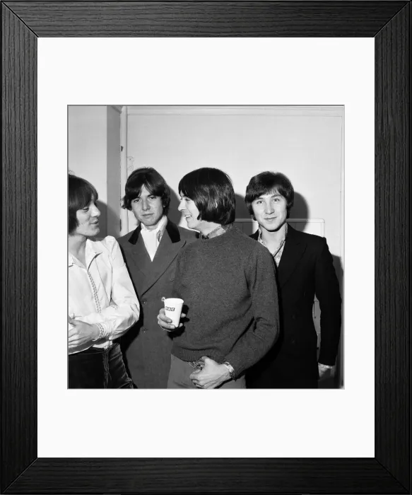 Framed Print : The Small Faces pop group at the BBC Television studios at Lime Grove including Ian Framed Print : The Small Faces pop group at the BBC Television studios at Lime Grove including Ian