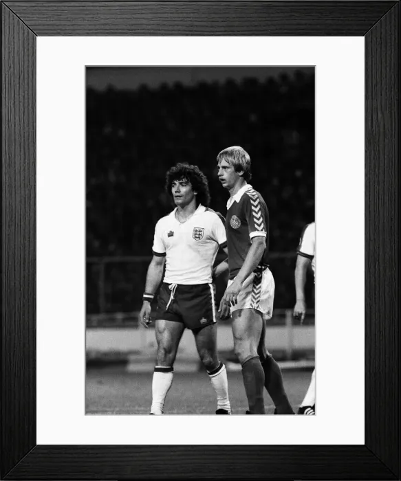 Framed Print : Kevin Keegan during the England v Denmark game, UEFA European Championship Group 1 Framed Print : Kevin Keegan during the England v Denmark game, UEFA European Championship Group 1