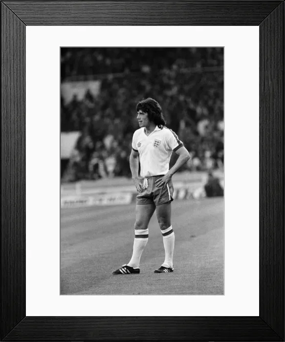 Framed Print : Kevin Keegan during the England v Wales game, British Championships Framed Print : Kevin Keegan during the England v Wales game, British Championships