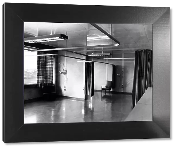An empty ward at Walsgrave Hospital. Coventry, West Midlands, 12th November 1979