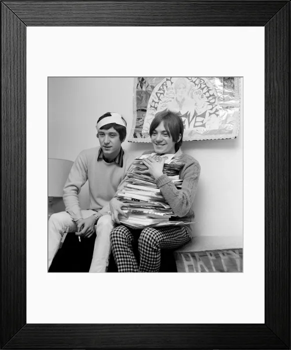 Framed Print : Steve Marriott of the Small Faces pop group celebrates his 20th birthday at his home in Framed Print : Steve Marriott of the Small Faces pop group celebrates his 20th birthday at his home in
