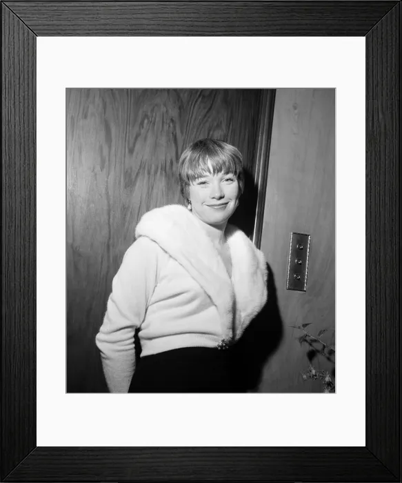 Framed Print : Shirley MacLaine, pictured in her room at Claridges Hotel in London Framed Print : Shirley MacLaine, pictured in her room at Claridges Hotel in London