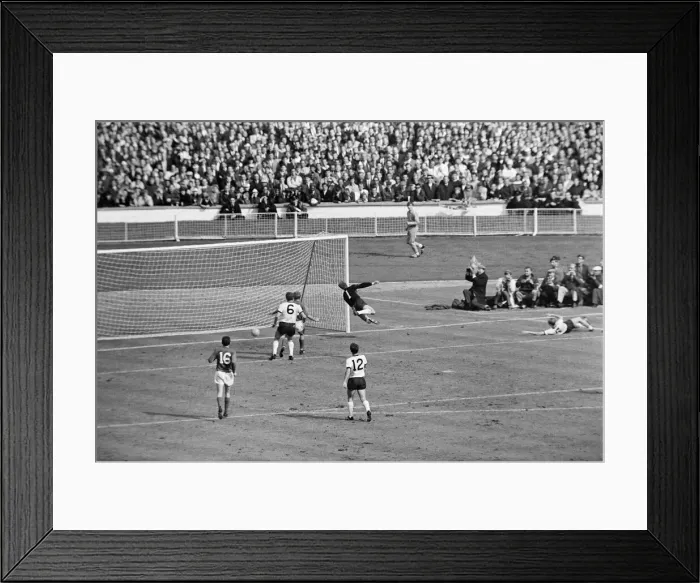 Framed Print : World Cup Final match at Wembley Stadium. England 4 v West Germany 2 after extra time