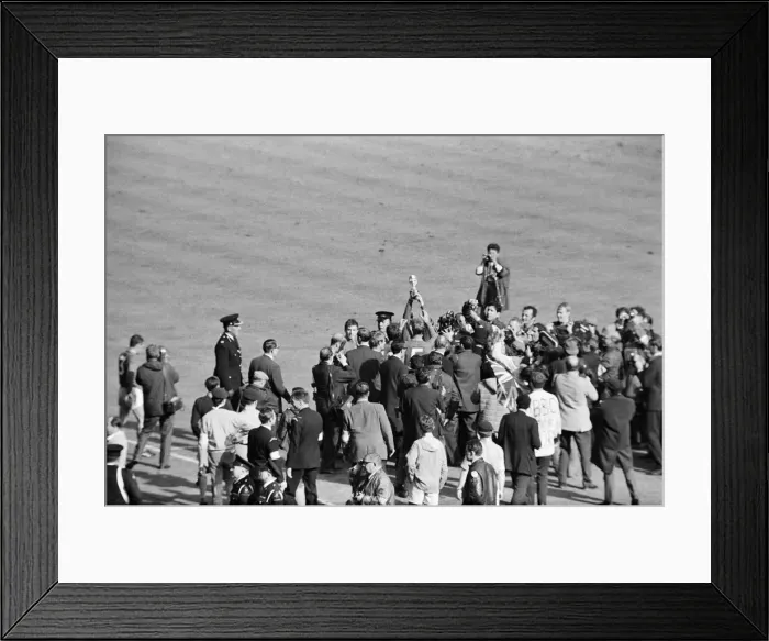 Framed Print : World Cup Final match at Wembley Stadium. England 4 v West Germany 2 after extra