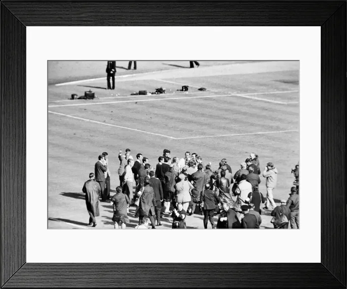 Framed Print : World Cup Final match at Wembley Stadium. England 4 v West Germany 2 after extra