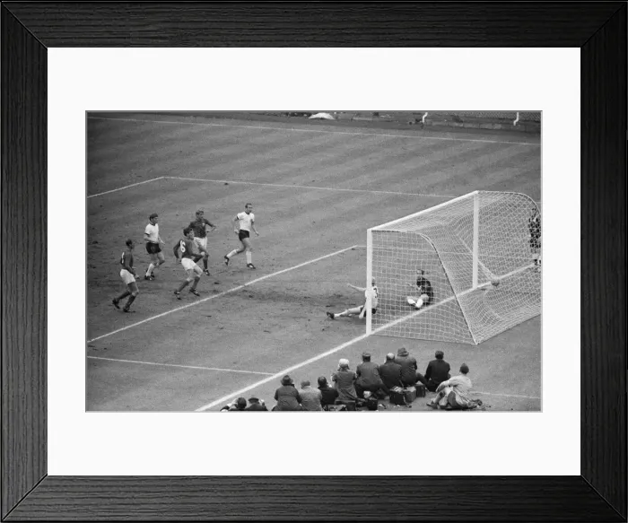 Framed Print : World Cup Final match at Wembley Stadium. England 4 v West Germany 2 after extra