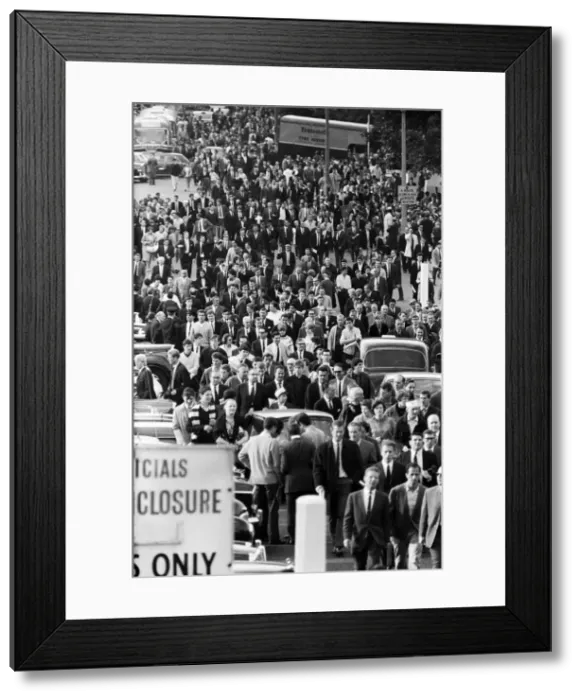 Framed Print : The opening match of the 1966 World Cup tournament between England Framed Print : The opening match of the 1966 World Cup tournament between England