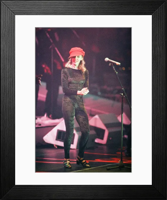Framed Print : Kylie Minogue, performing in concert, Enjoy Yourself Tour, La Cigale, Paris, France Framed Print : Kylie Minogue, performing in concert, Enjoy Yourself Tour, La Cigale, Paris, France