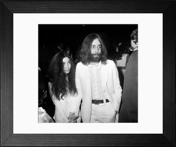 Framed Print : John Lennon and Yoko Ono at the film reception of The Magic Christian Framed Print : John Lennon and Yoko Ono at the film reception of The Magic Christian