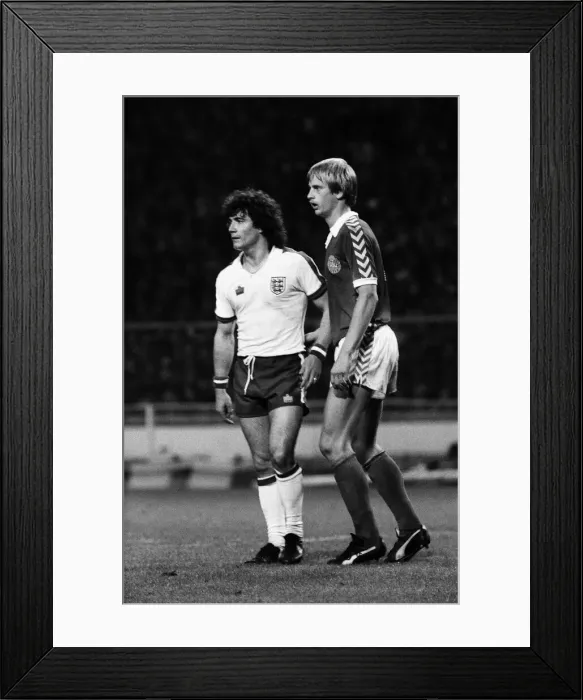 Framed Print : Kevin Keegan during the England v Denmark game, UEFA European Championship Group 1 Framed Print : Kevin Keegan during the England v Denmark game, UEFA European Championship Group 1