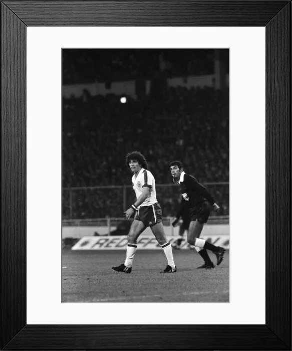 Framed Print : Kevin Keegan during the England v Denmark game, UEFA European Championship Group 1 Framed Print : Kevin Keegan during the England v Denmark game, UEFA European Championship Group 1