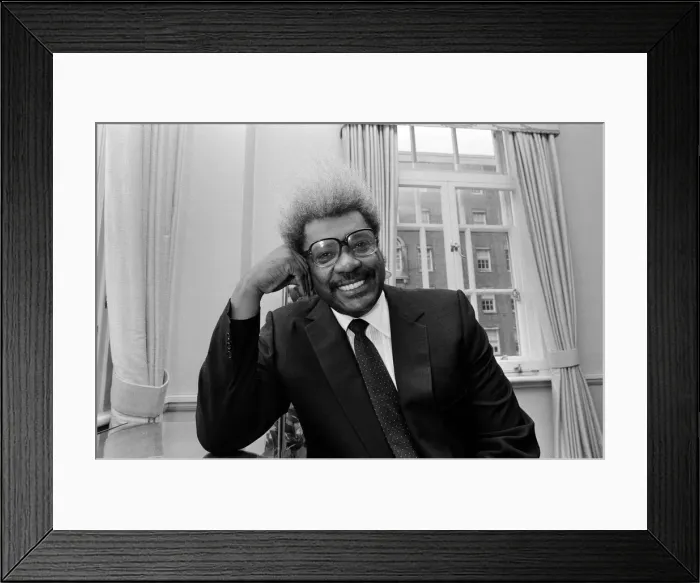 Framed Print : Flamboyant Boxing promoter Don King. 15th July 1986 Framed Print : Flamboyant Boxing promoter Don King. 15th July 1986