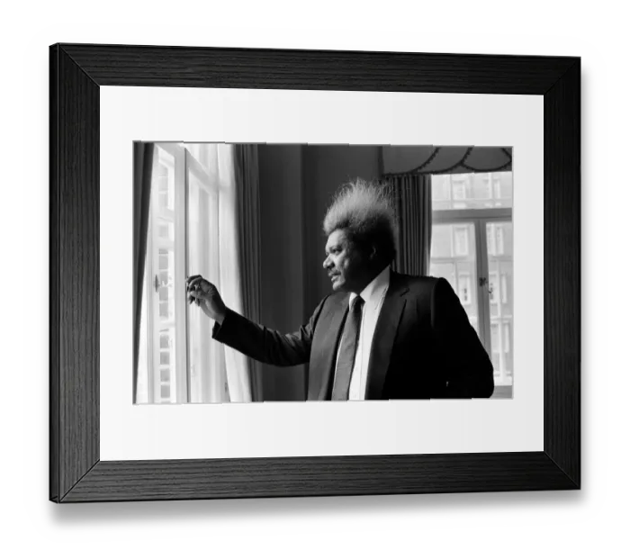 Framed Print : Flamboyant Boxing promoter Don King. 15th July 1986 Framed Print : Flamboyant Boxing promoter Don King. 15th July 1986