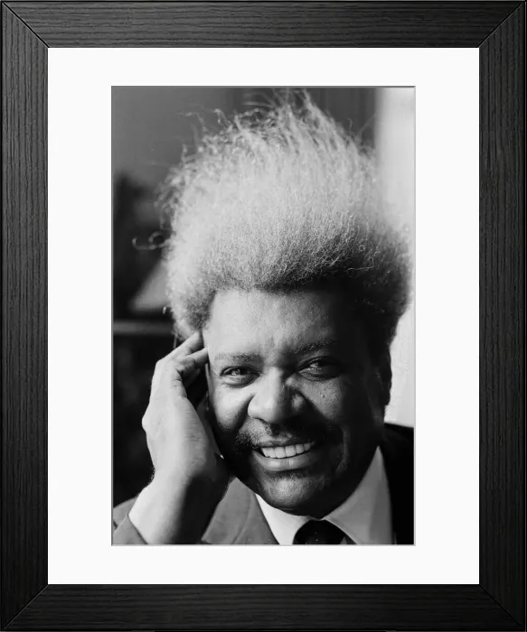 Framed Print : Flamboyant Boxing promoter Don King. 15th July 1986 Framed Print : Flamboyant Boxing promoter Don King. 15th July 1986
